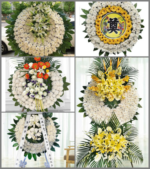 山东青岛莱西市武备镇史格庄村花圈速递